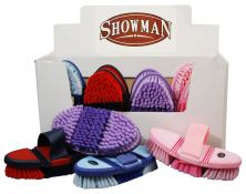 Showman™ Soft touch, double jointed flexible handled brush with adjustable nylon hand strap